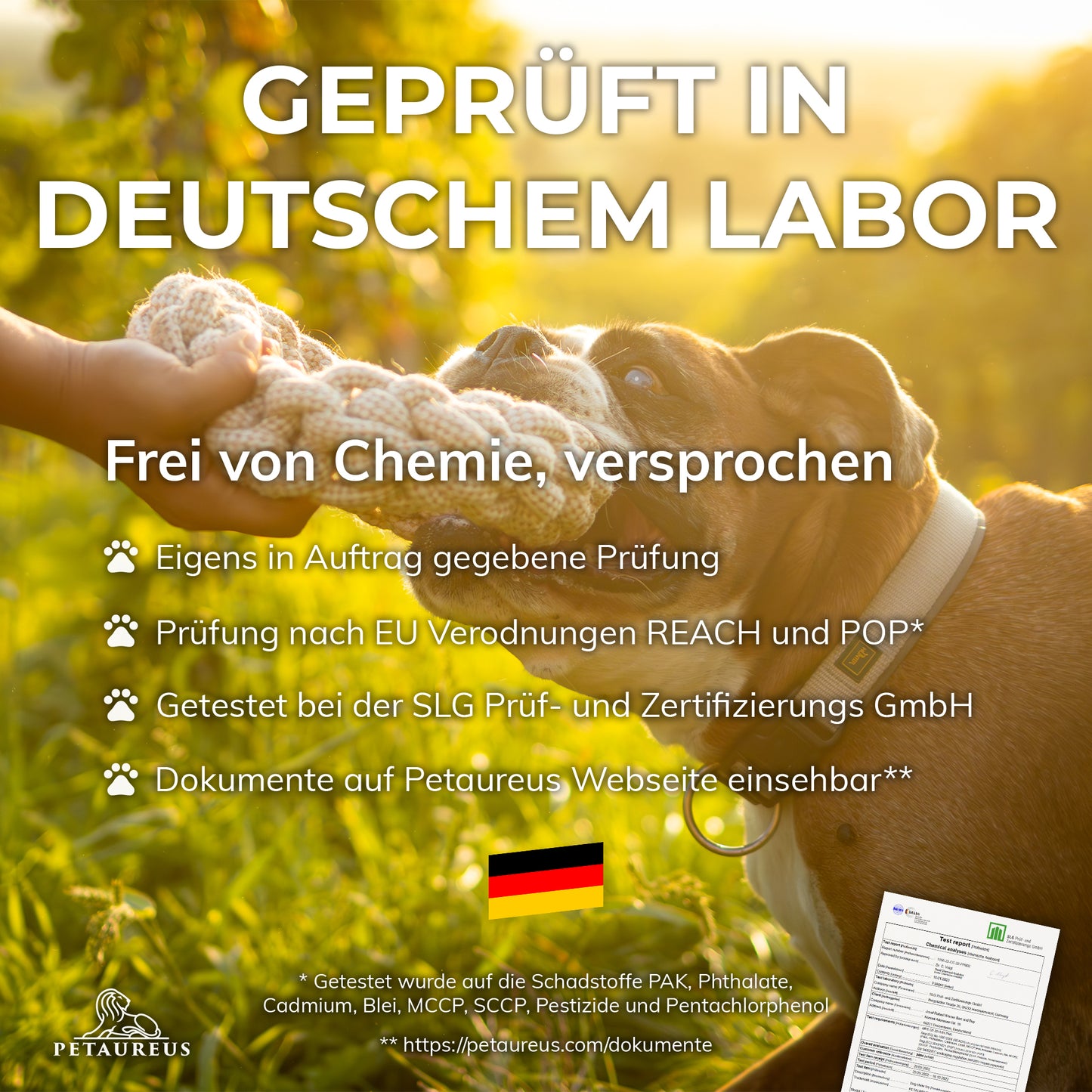 Hundespielzeug Große Hunde 3er-Set Baumwolle & Hanf (Lagerräumung)