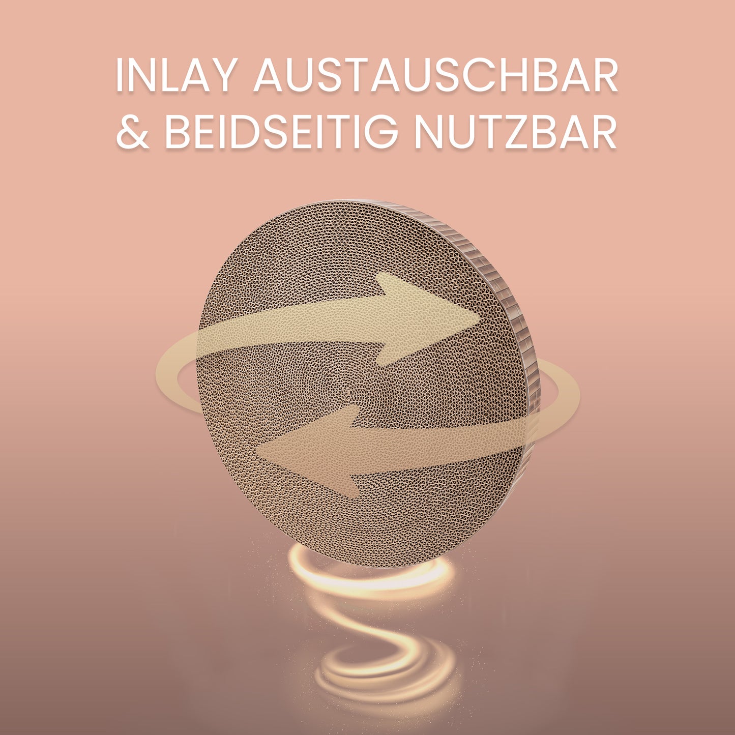 Kratzmöbel für Katzen stilvoller Ruheplatz aus Karton - Design "1920s Art Deco Luxe"